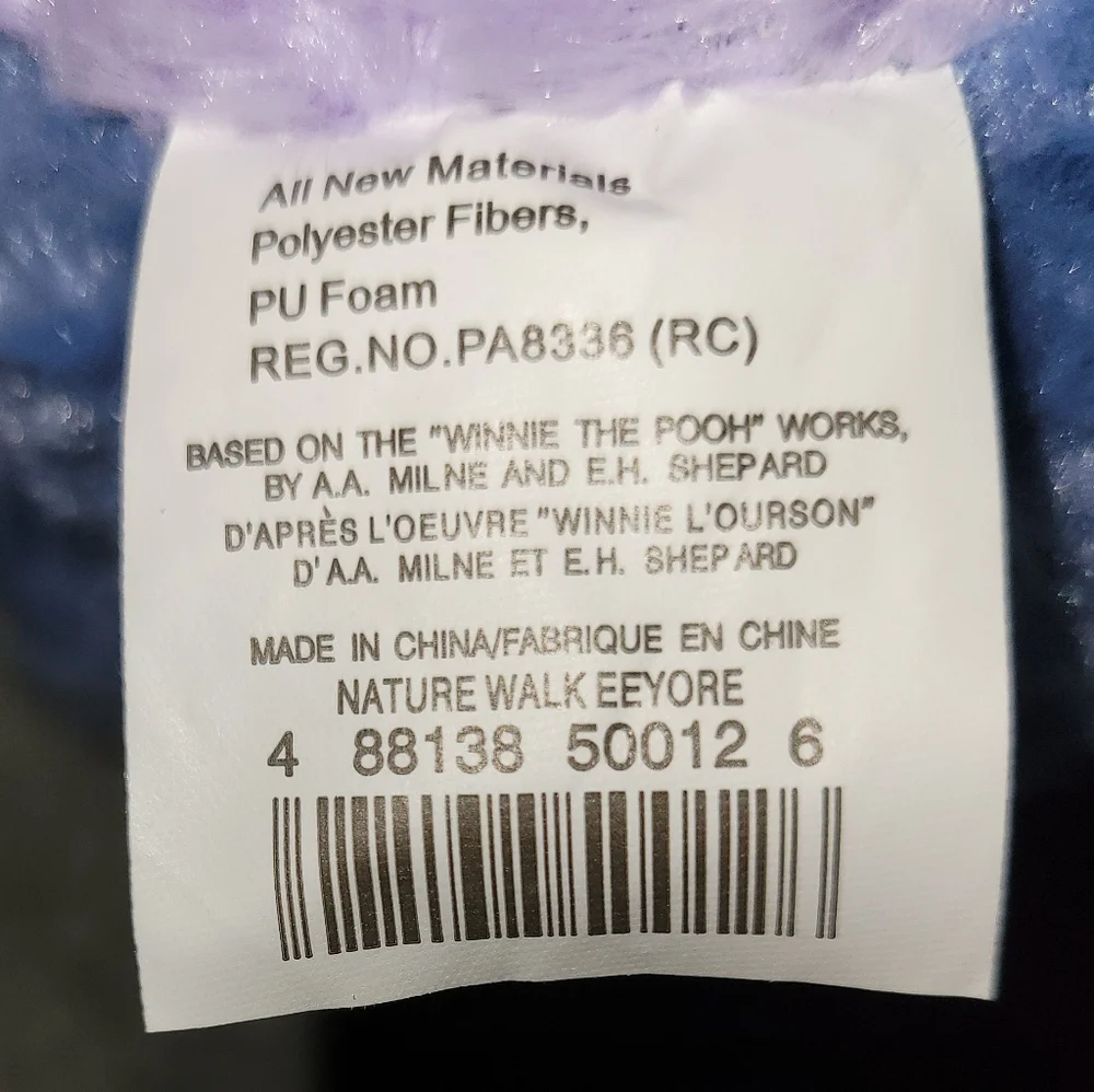 Vintage Disney Store Exclusive Nature Walk Eeyore Plush With Hat and Little Bird